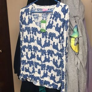 Lilly Pulitzer “Pack Your Trunk” Elephant Sweater